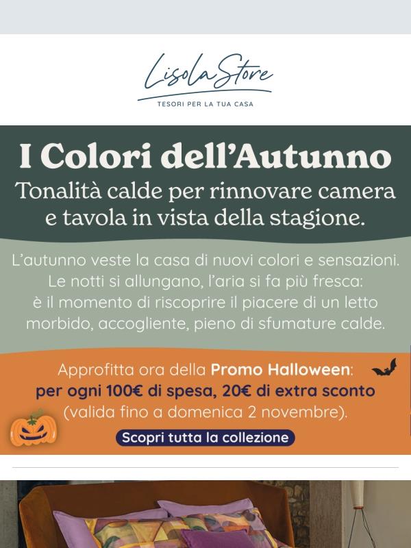Colori dell'autunno: luci soffuse, lenzuola calde e sogni che iniziano piano