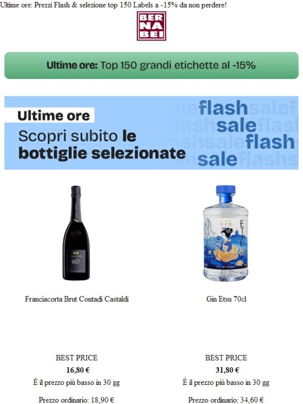 FLASH SALE 💣 & -15% su 150 etichette Top