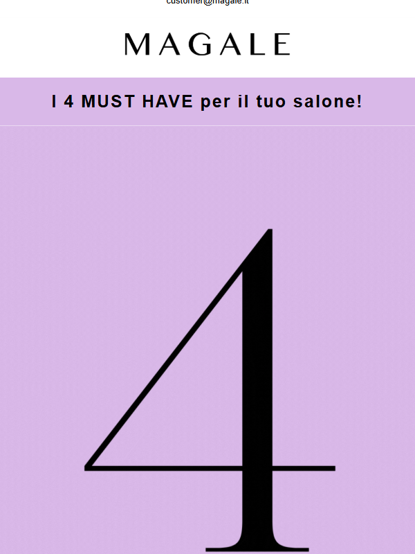 I 4 MUST HAVE per il tuo salone ✨💜 solo su Magale.it