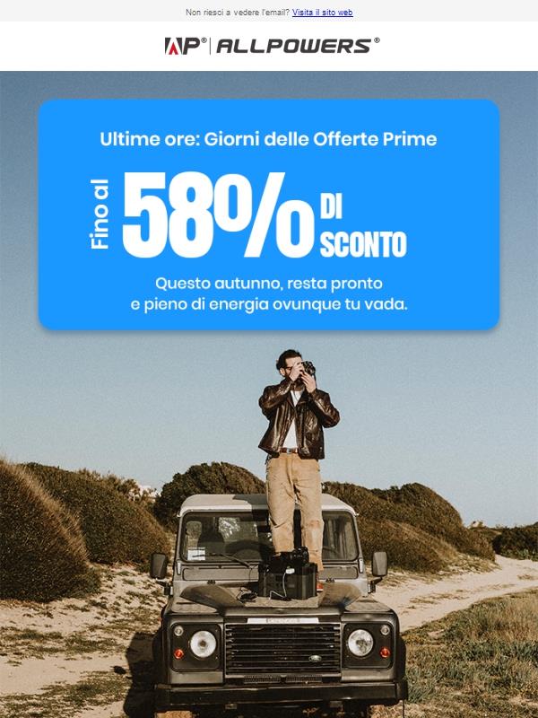 Ultimo giorno dei Giorni delle Offerte Prime. ⌛