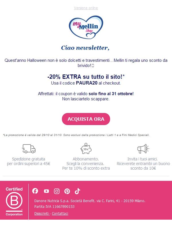 Solo per te, -20% extra…da brividi!🎃