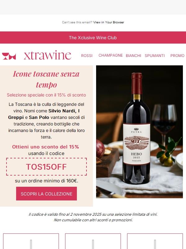 15% di sconto su 200 icone toscane senza tempo