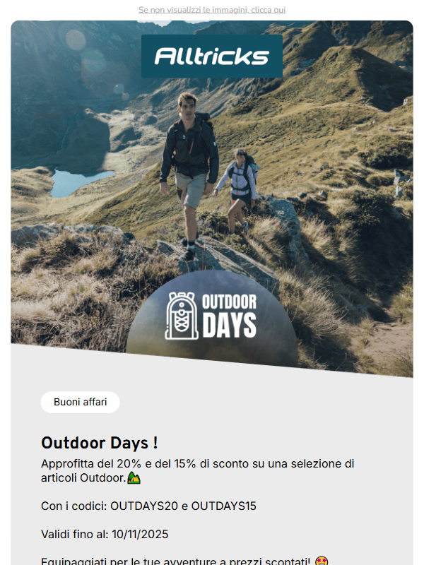 Le avventure continuano con gli Outdoor Days! ⛰️