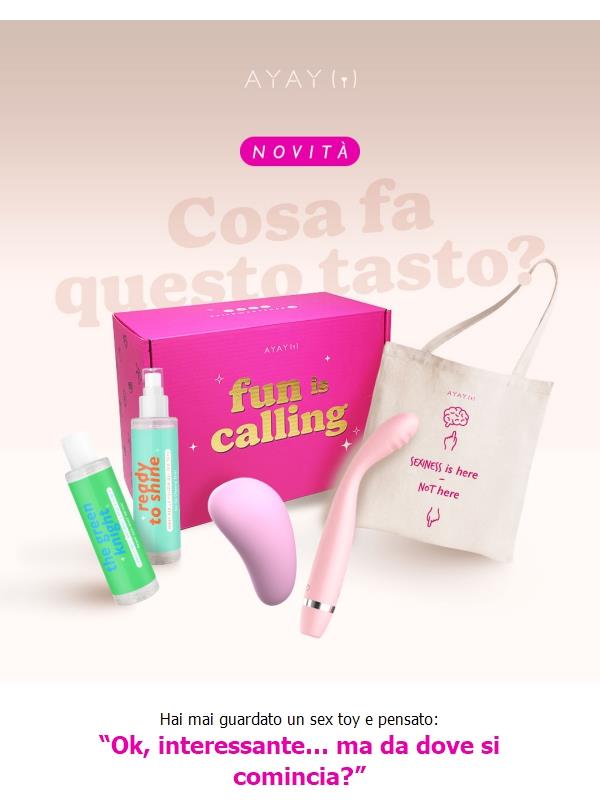 Primo toy? Questo è il momento giusto 💘