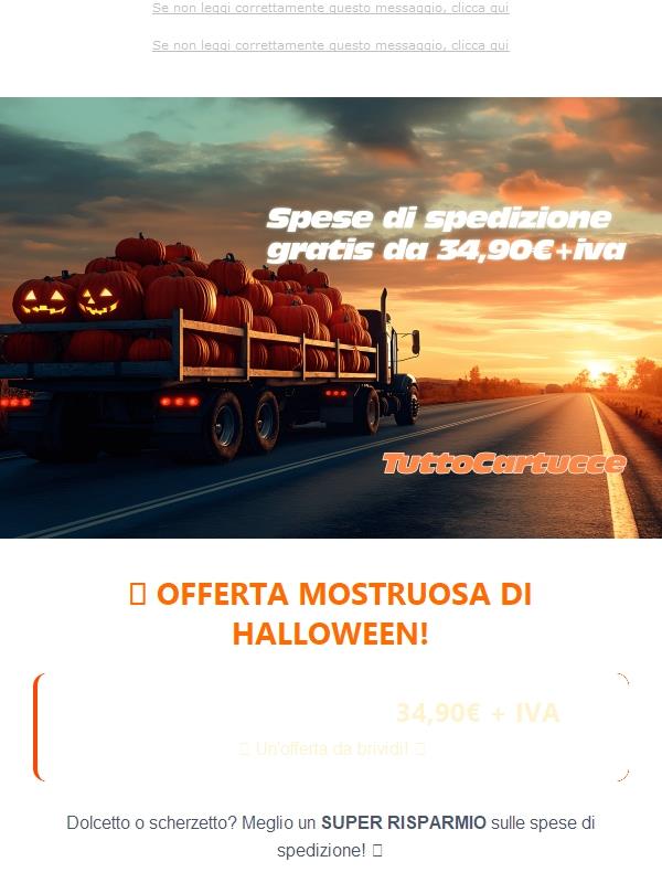 🎃 Spese di trasporto GRATIS da €34,90 solo su tuttocartucce.com