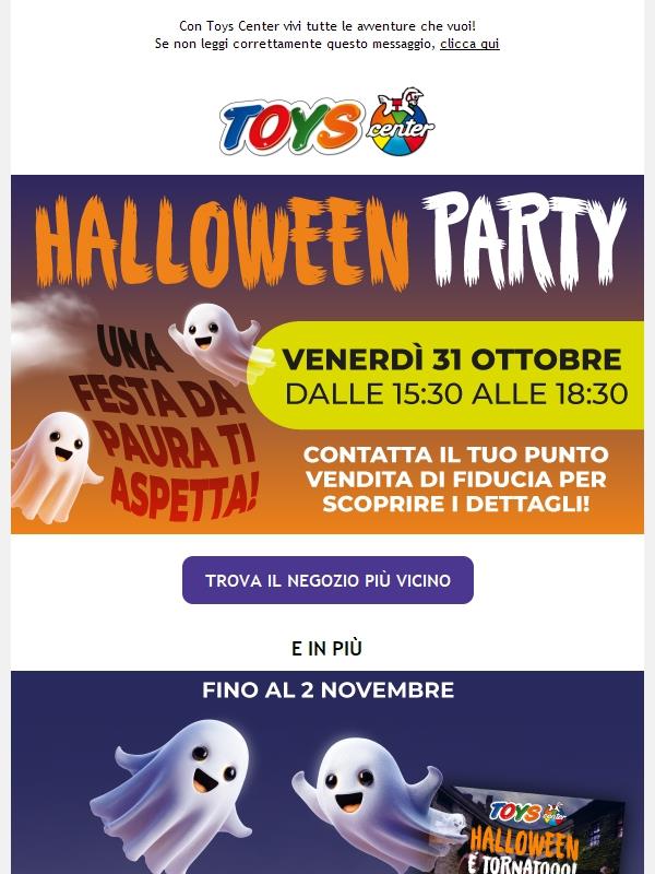 👻🎉 Il 31 ottobre ti aspetta una festa da paura nei negozi Toys Center!