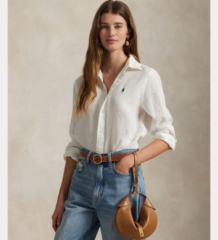 camicia-in-lino-bianca-dalla-vestibilita-classica