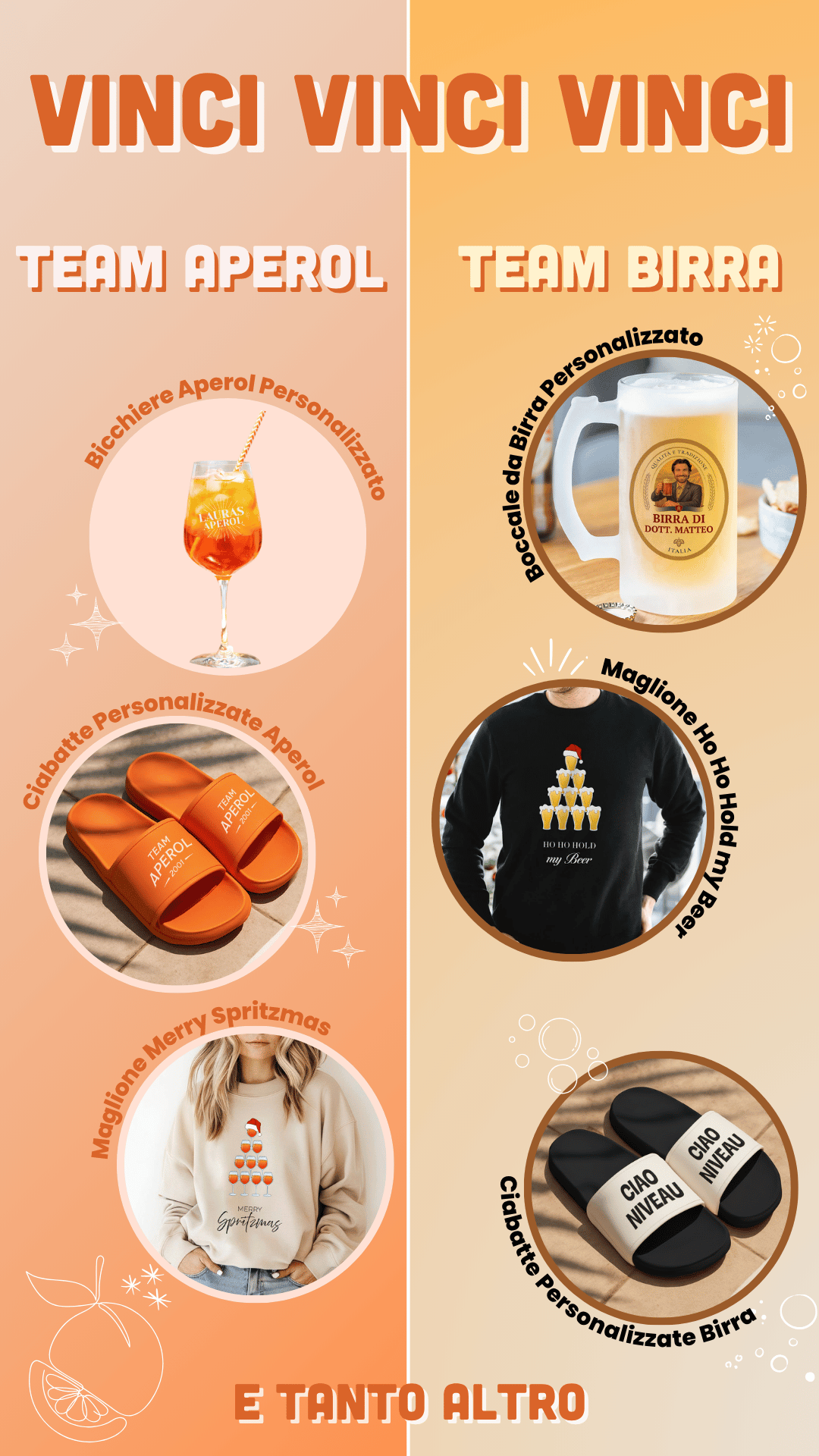 Aperol? Birra? – Scrivici il tuo team!