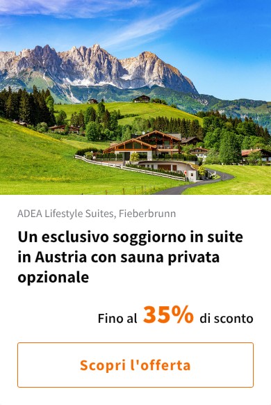 Un esclusivo soggiorno in suite in Austria con sauna privata opzionale
