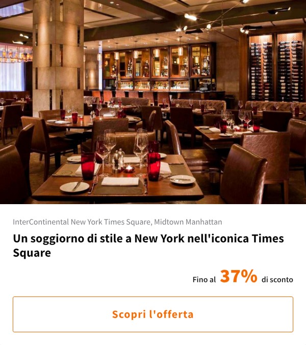 Un soggiorno di stile a New York nell'iconica Times Square