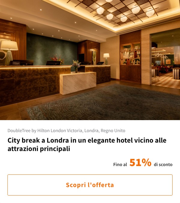 City break a Londra in un elegante hotel vicino alle attrazioni principali