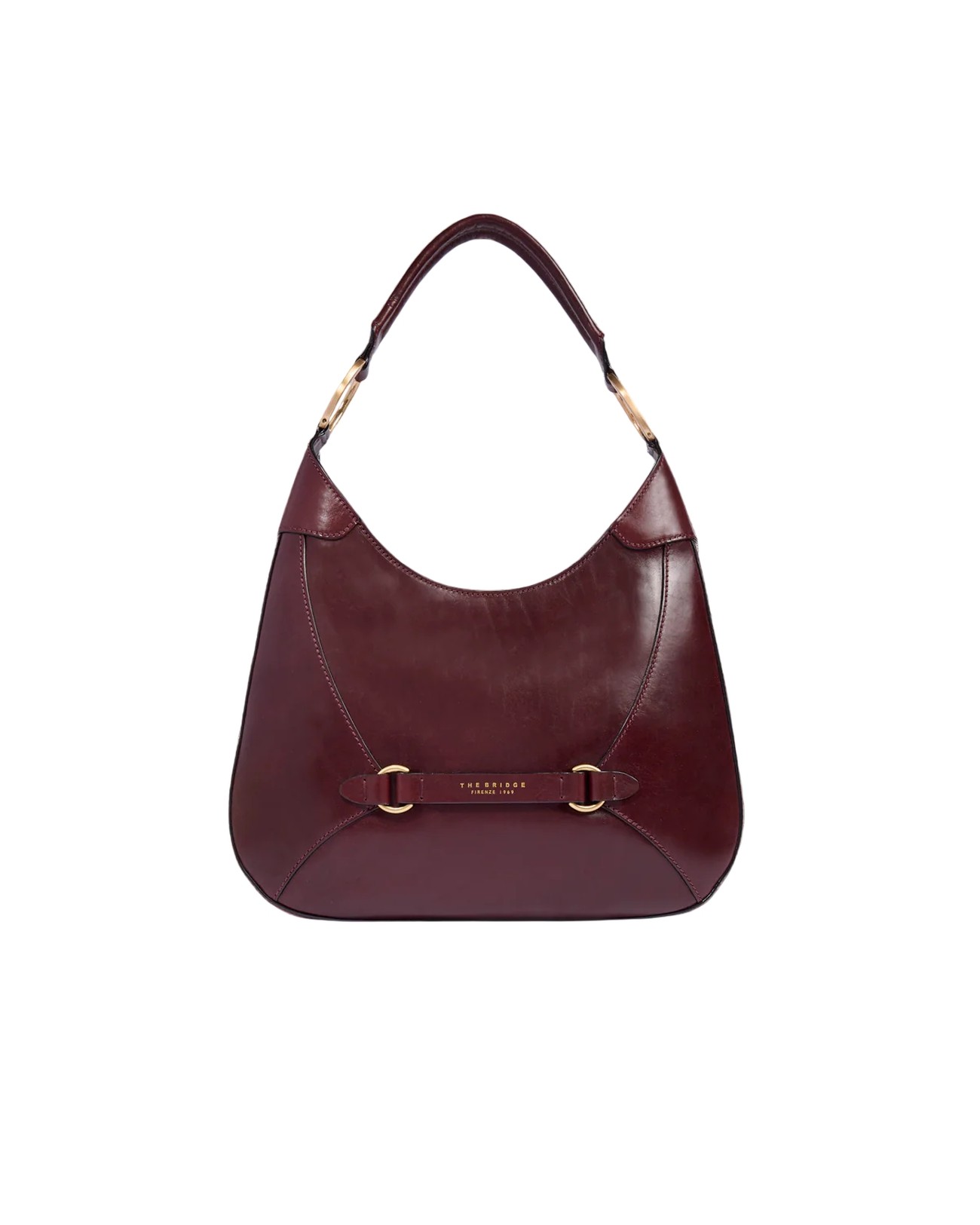 Image of The Bridge - Borsa a spalla in pelle Hobo Isabella
