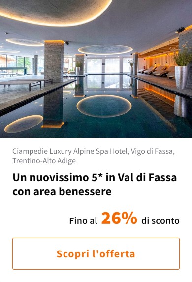 Un nuovissimo 5* in Val di Fassa con area benessere