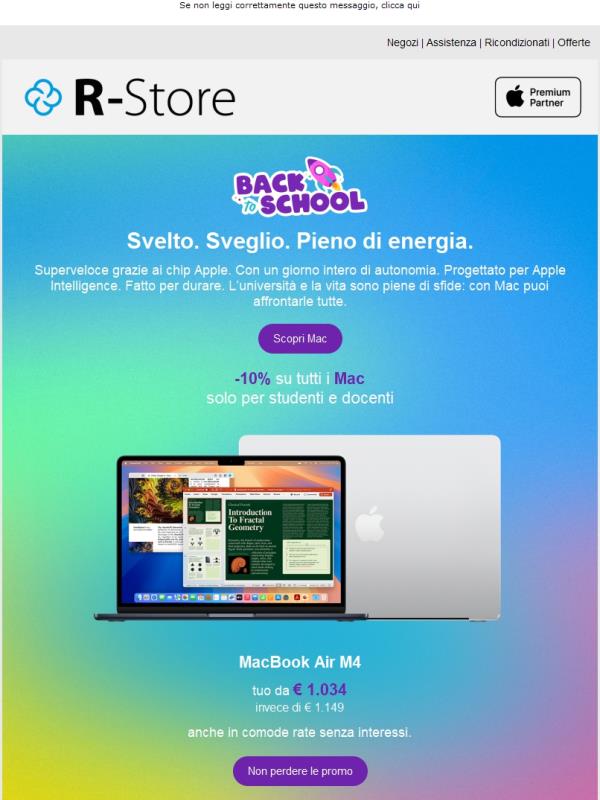 Scopri le promo per studenti e docenti!