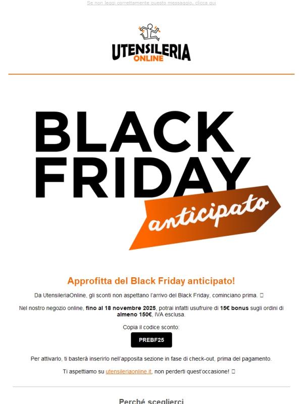 Comincia il Black Friday!