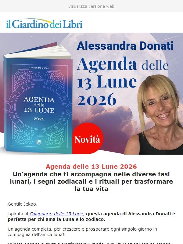 🌙 Agenda delle 13 Lune 2026: pianifica il tuo anno con Luna, zodiaco e rituali