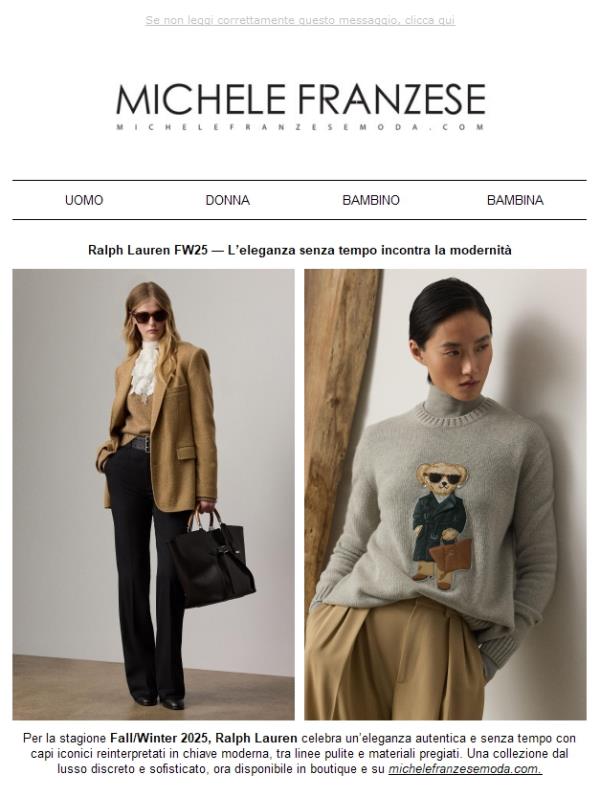 Ralph Lauren FW25 — L’eleganza senza tempo incontra la modernità