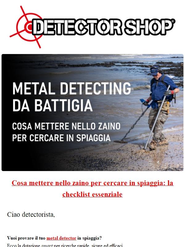 Sai cosa mettere nello zaino prima di andare a cercare?