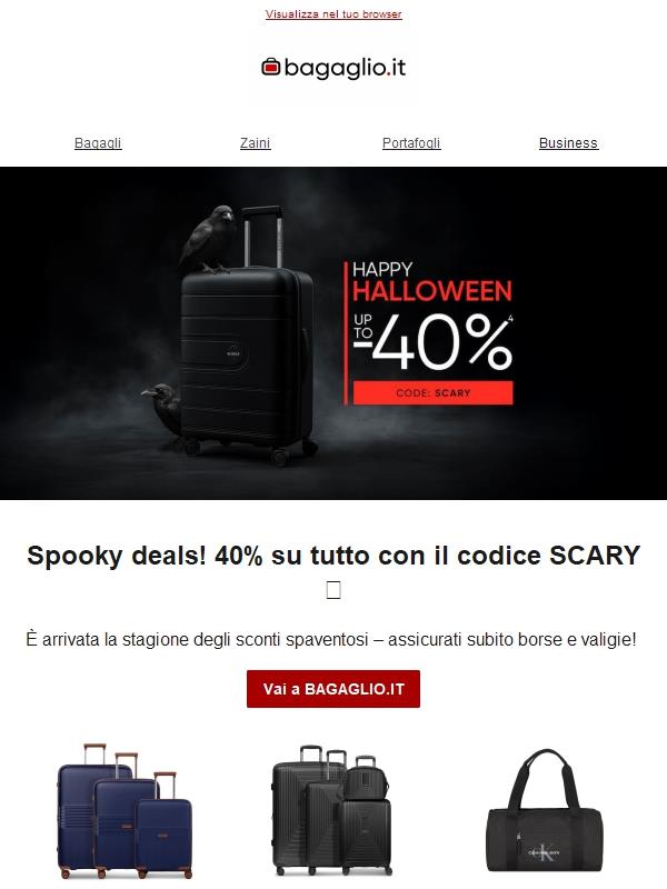 Festeggia Halloween con sconti speciali!