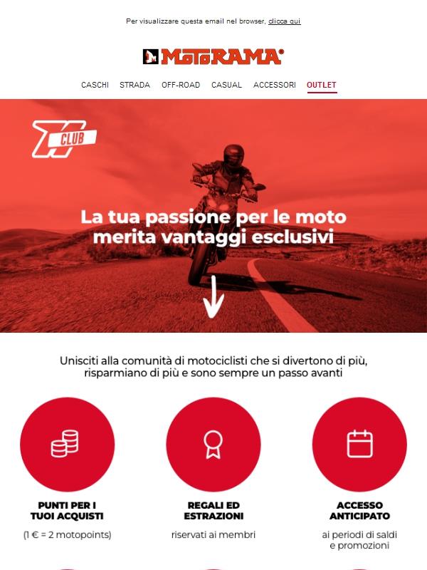 Entra a far parte del Club MyMotocard e goditi vantaggi esclusivi 🏍️