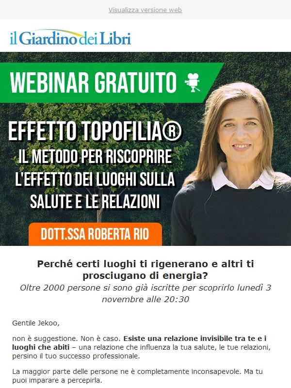 Webinar gratuito: come i luoghi influenzano salute e relazioni. Con la Dott.ssa Rio