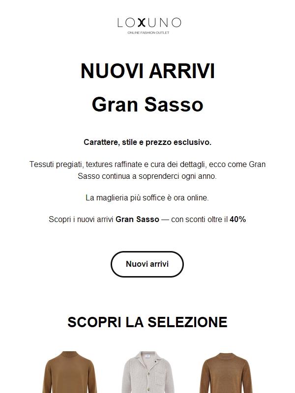 Nuovi arrivi Gran Sasso: sconti oltre il 40%
