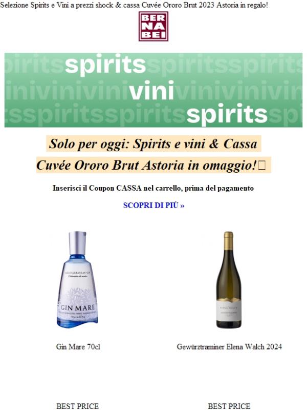 Spirits & Vini super scontati 🚀 + CASSA omaggio!