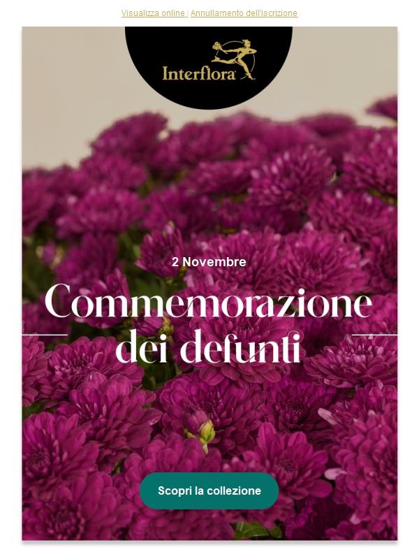 Un bouquet, un pensiero, un omaggio floreale per Ognissanti 💐