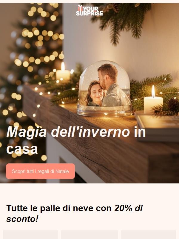 ✨ 20% di sconto su tutte le palle di neve!