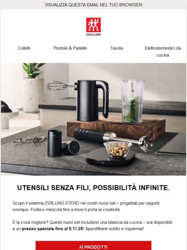 Nuovi set XTEND in offerta speciale: con bilancia inclusa!