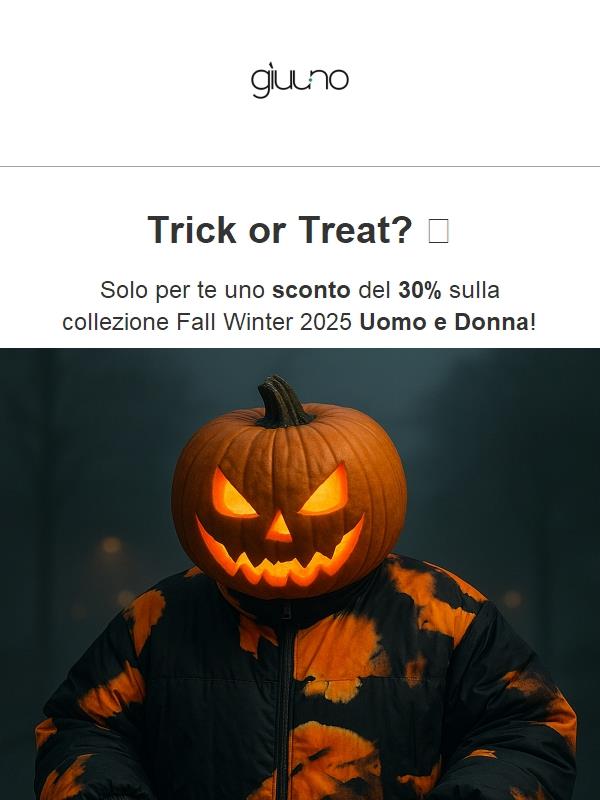 Trick or Treat? -30% sulla collezione