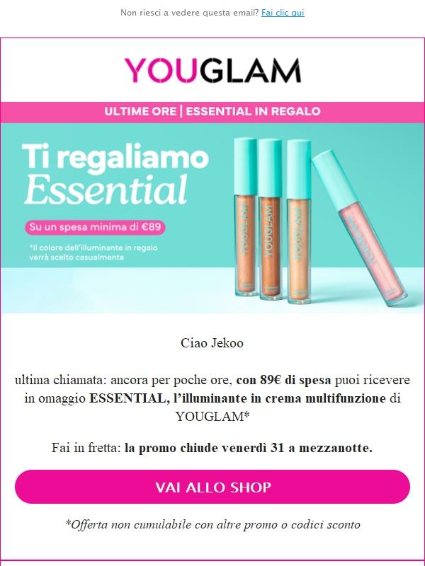 Essential in regalo: ultime ore