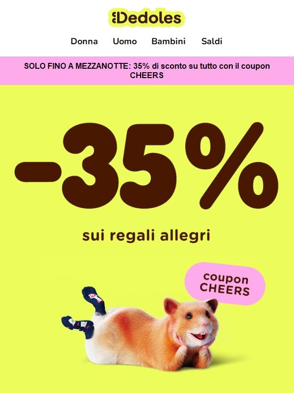35% di sconto su tutti i prodotti Dedoles 💣