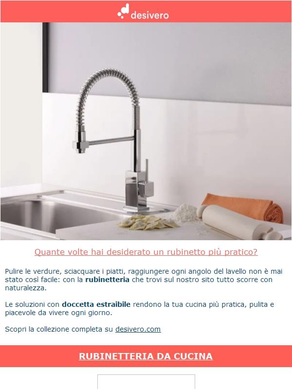La tua cucina merita di meglio: inizia dal rubinetto