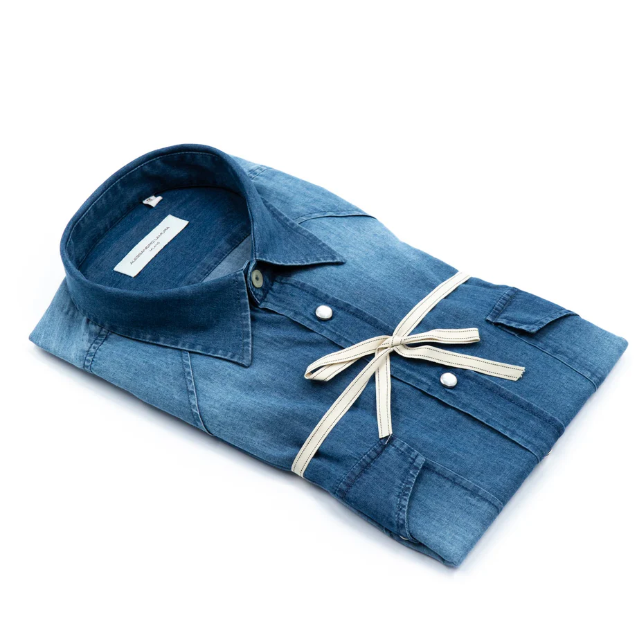 Camicia in Denim Azzurro