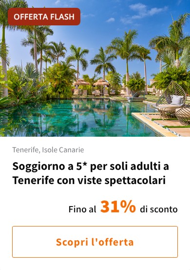 Soggiorno a 5* per soli adulti a Tenerife con viste spettacolari