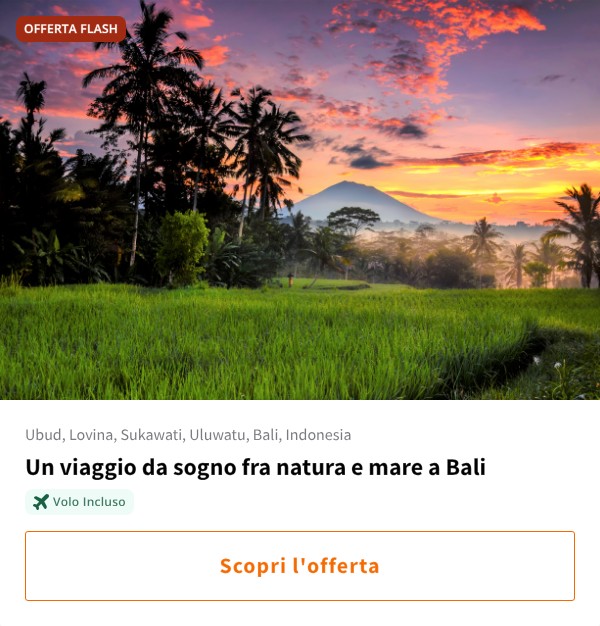 Un viaggio da sogno fra natura e mare a Bali