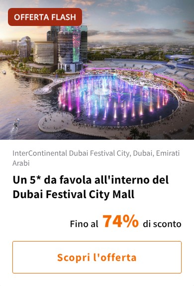 Un 5* da favola all&#x27;interno del Dubai Festival City Mall