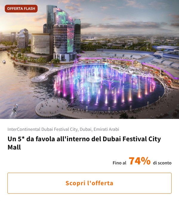Un 5* da favola all'interno del Dubai Festival City Mall