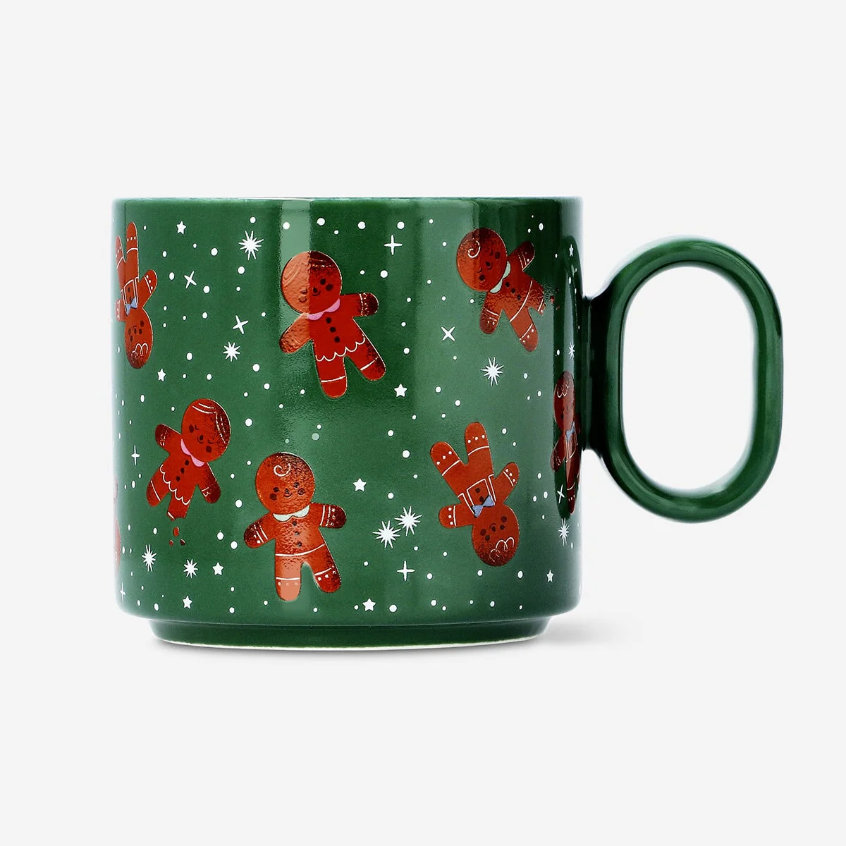 Mug with gingerbread men print - 300 ml