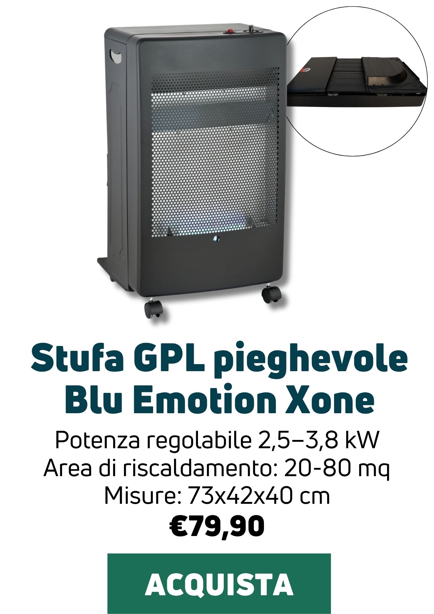 Stufa GPL Blu Emotion Xone | Perrone Shop