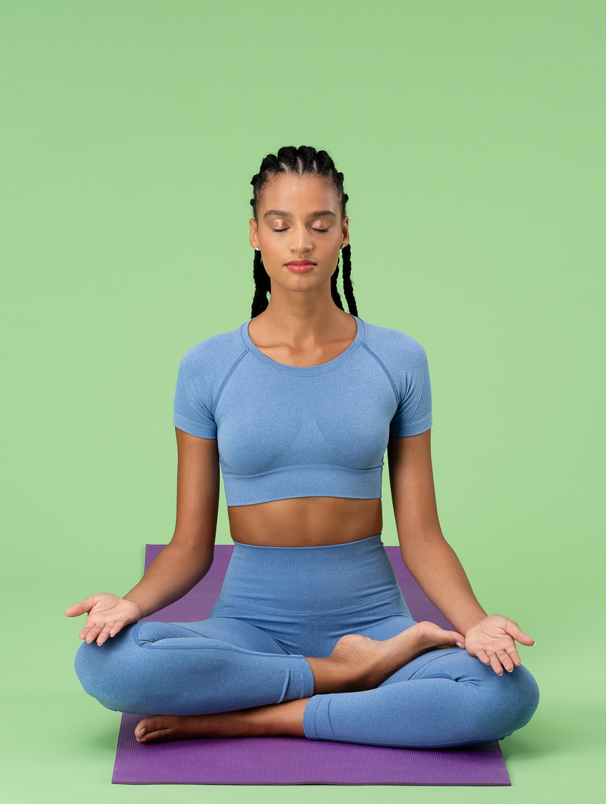 Image of CROP TOP TONIC CELESTE