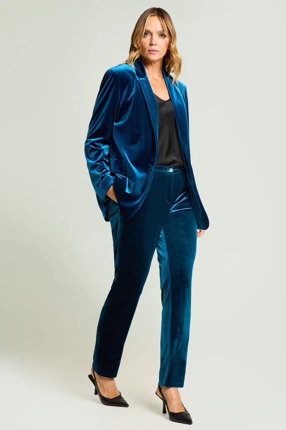 PANTALONI IN VELLUTO STRETCH