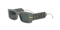 Fendigraphy Grey Rectangular Sunglasses