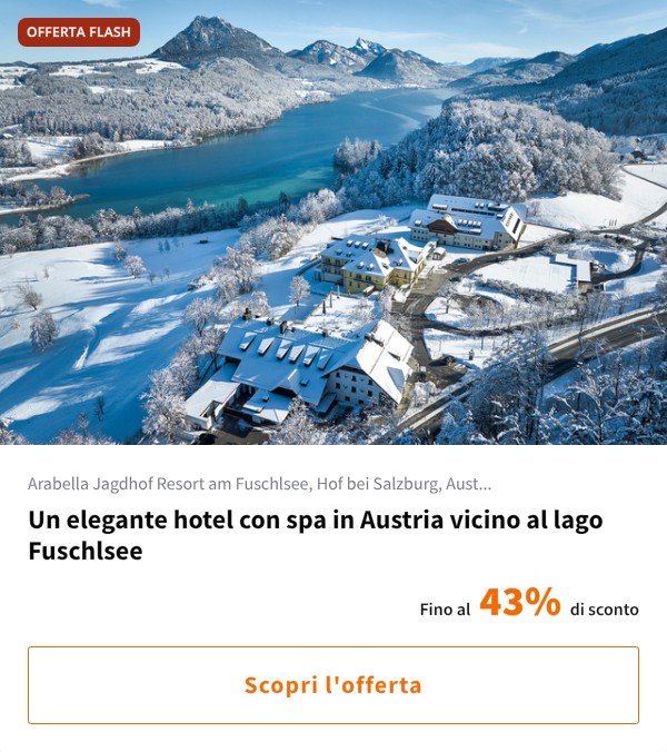 Un elegante hotel con spa in Austria vicino al lago Fuschlsee