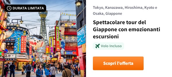 Spettacolare tour del Giappone con emozionanti escursioni