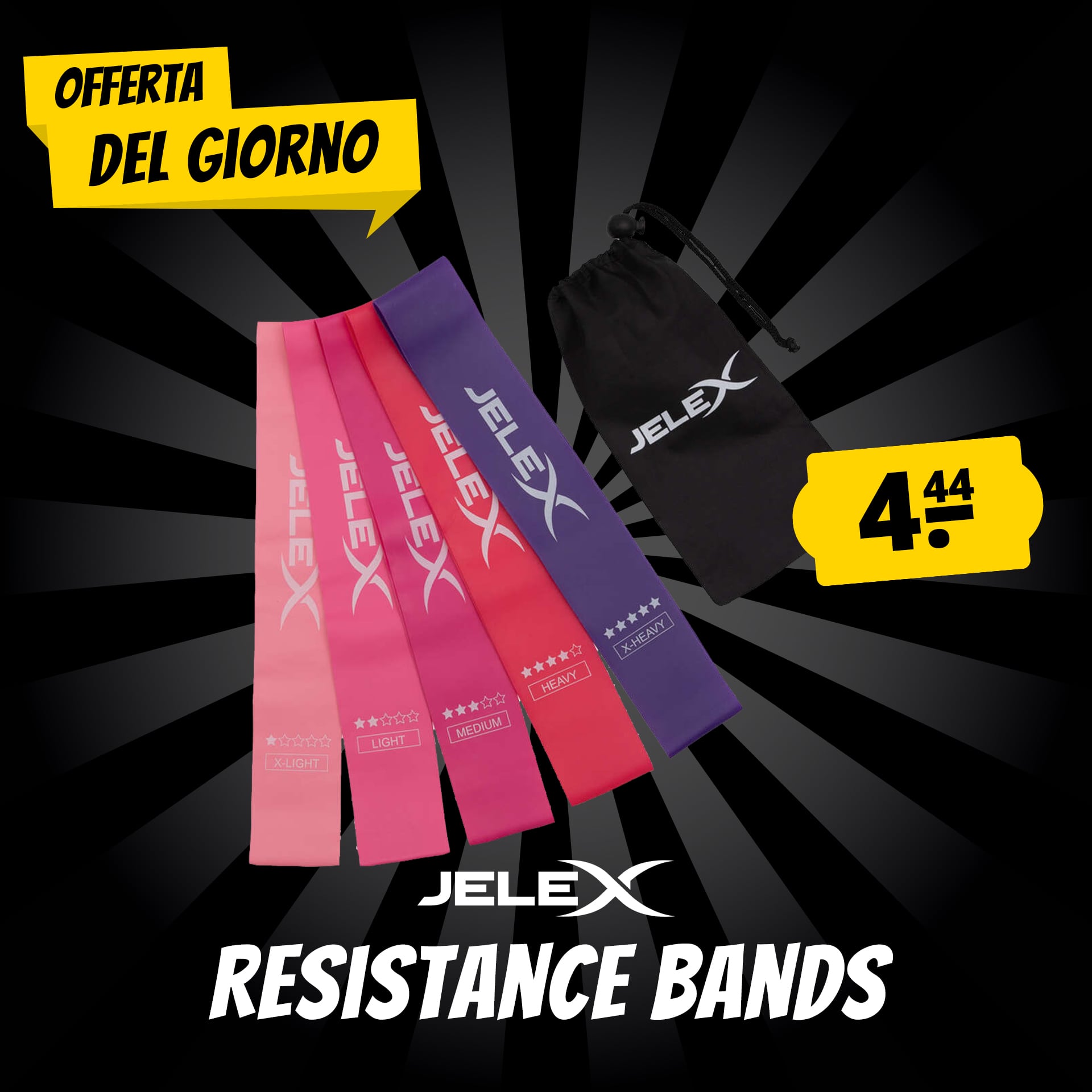 Jelex work hard bande di resistenza