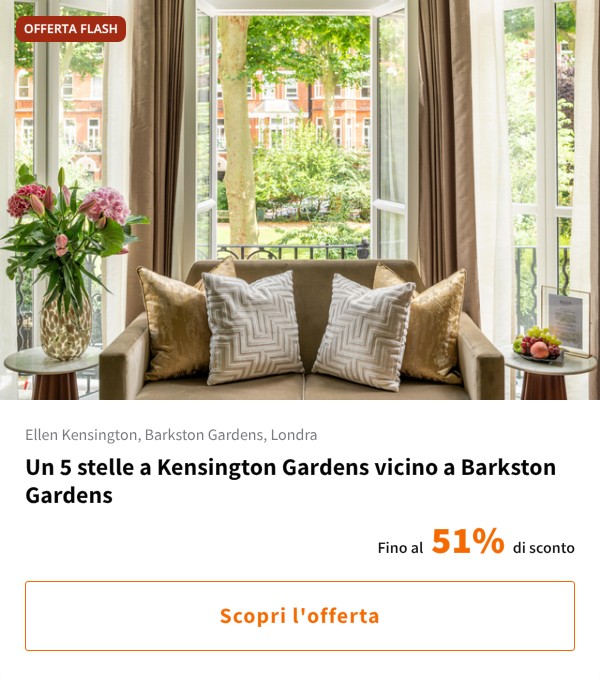 Un 5 stelle a Kensington Gardens vicino a Barkston Gardens