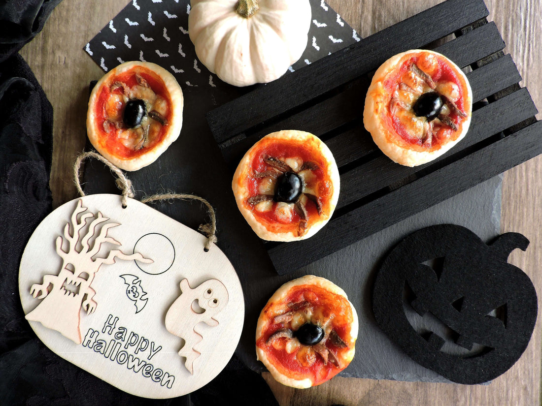 Pizzette ragno con acciughe del Cantabrico