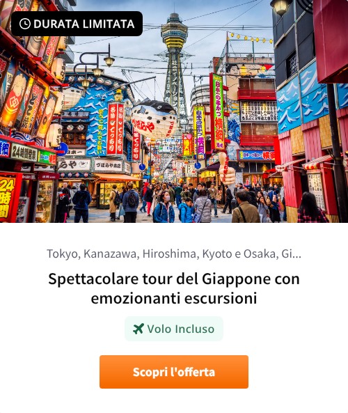 Spettacolare tour del Giappone con emozionanti escursioni